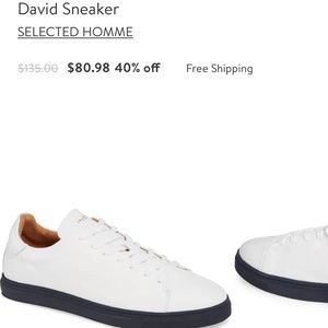 David Leather Trainer, Selected Homme Nordstrom